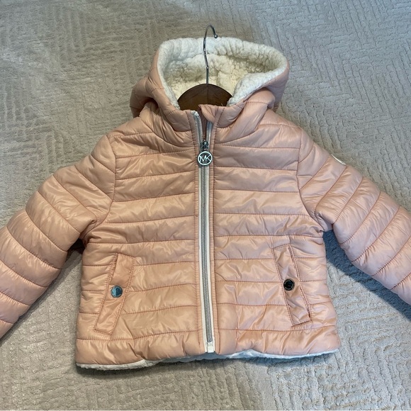 Michael Kors Faux-Fur-Lined Hooded Insulated Puffer Jacket Size 3T - Picture 3 of 14